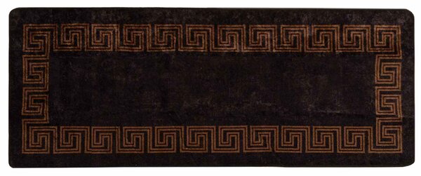 Běhoun MARSA Černý 100 x 250 cm Polyester a PVC