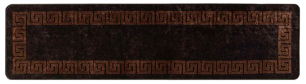 Běhoun MARSA Černý 100 x 350 cm Polyester a PVC