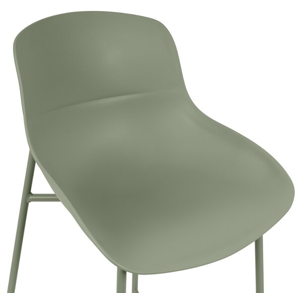 Somcasa Zelená plastová barová židle Fabian 66 cm