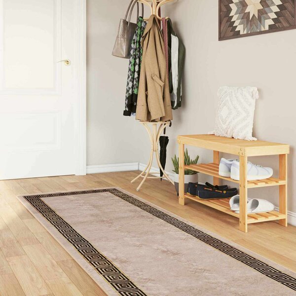 Běhoun MARSA Černý 100 x 450 cm Polyester a PVC