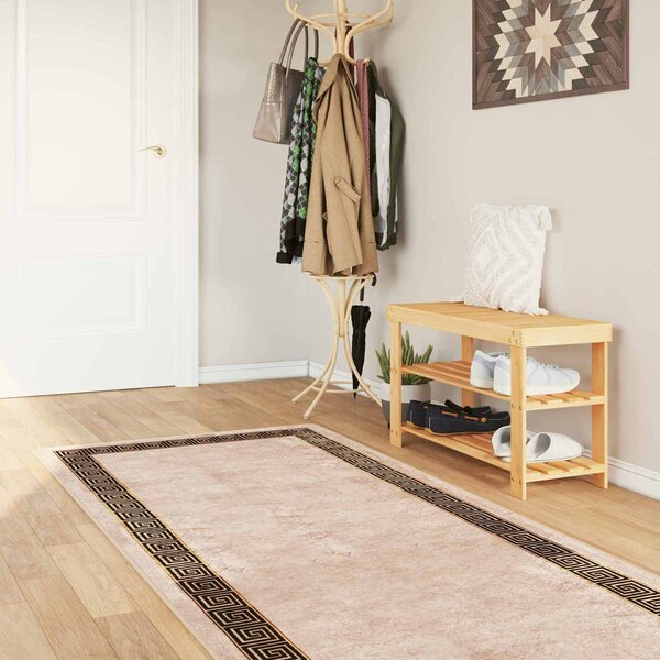 Běhoun MARSA Černý 100 x 300 cm Polyester a PVC