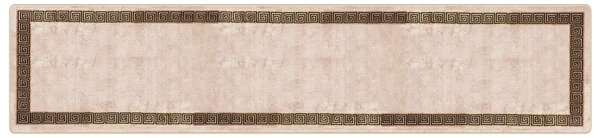 Běhoun MARSA Černý 100 x 450 cm Polyester a PVC