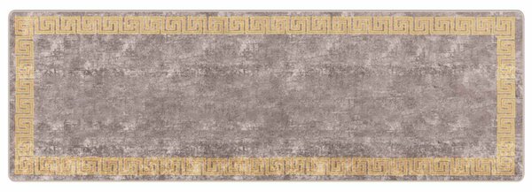 Běhoun MARSA Šedý 100 x 300 cm Polyester a PVC