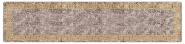 Běhoun MARSA Šedý 80 x 350 cm Polyester a PVC