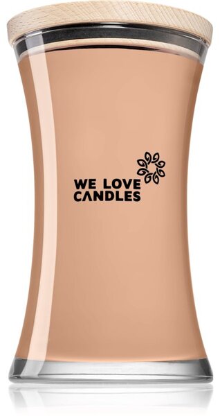 We Love Candles Basic Wood & Whisky vonná svíčka s dřevěným knotem 700 g