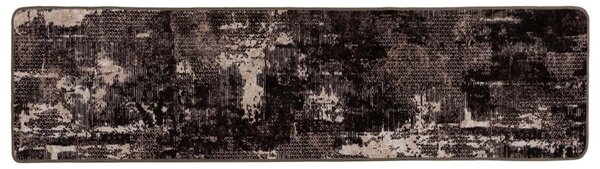 Běhoun MARSA Černý 80 x 350 cm Polyester a PVC