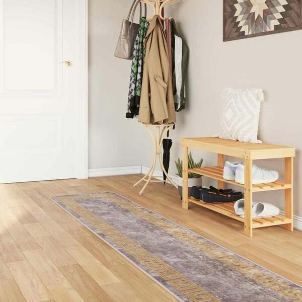 Běhoun MARSA Šedý 50 x 450 cm Polyester a PVC