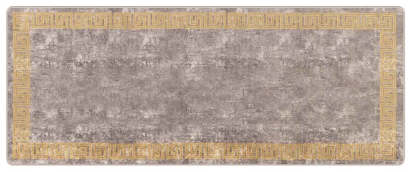 Běhoun MARSA Šedý 100 x 250 cm Polyester a PVC