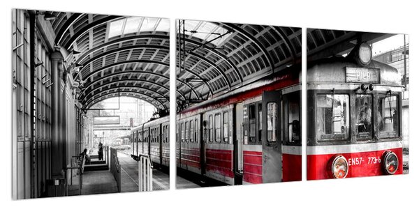 Obraz historického vlaku (90x30 cm)