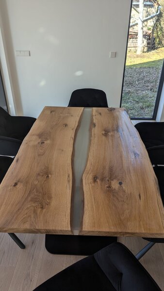 Jídelní stůl - Epoxy river table Rozměry produktu: 1500x400 (mm)
