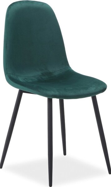 Casarredo Jídelní židle FOX VELVET zelená/černá