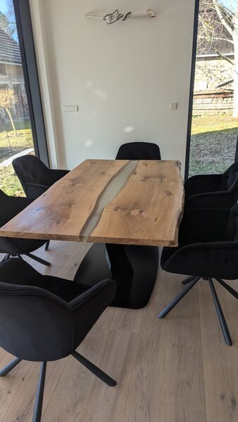 Jídelní stůl - Epoxy river table Rozměry produktu: 1500x400 (mm)