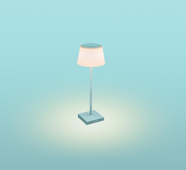 CEN MRGTU-043830 Nabíjecí stmívatelné stolní LED svítidlo MARGO tyrkysová 4W 3000K IP54 USB - CENTURY