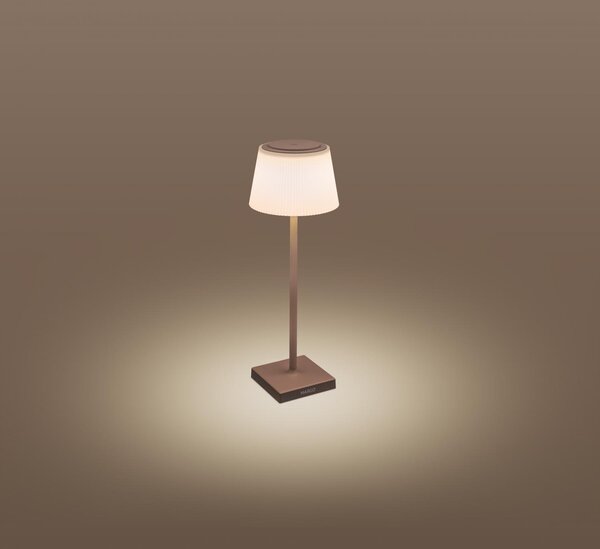 CEN MRGCO-043830 Nabíjecí stmívatelné stolní LED svítidlo MARGO corten 4W 3000K IP54 USB - CENTURY
