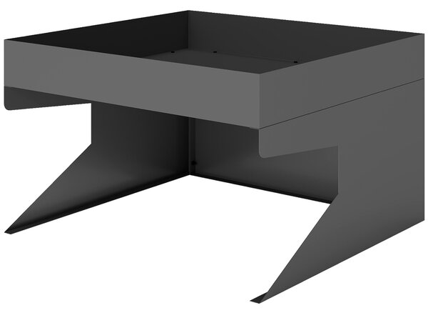 Outsunny garáž pro robotickou sekačku s truhlíkem — pozinkovaná ocel, 75 × 70 × 46 cm | Aosom