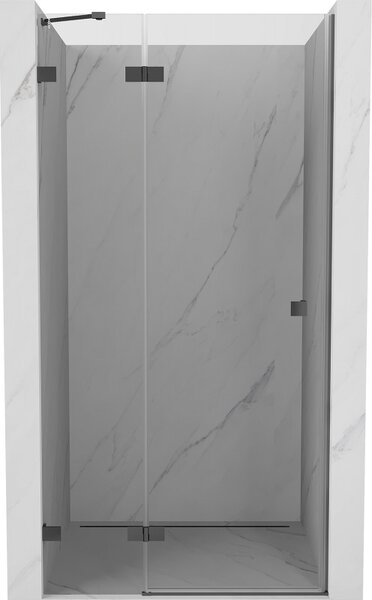 Mexen, Mexen Lunar levé otočné sprchové dveře 70 cm, transparentní, pistolový kov - 834-070-000-95-00-L