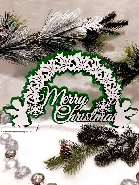 Vánoční dekorace "Merry Christmass anděly" čislo: 4