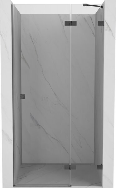 Mexen, Mexen Lunar pravé otočné sprchové dveře 70 cm, průhledné, pistolově šedé kartáčované - 834-070-000-66-00-P