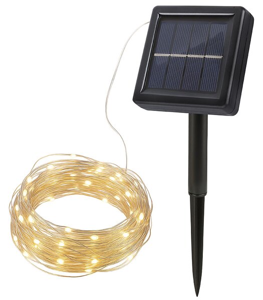SOLIGHT LED solární řetěz 200 LED 22m teplá bílá