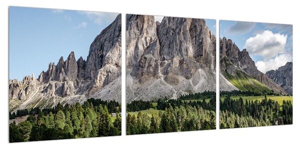 Obraz horské krajiny (90x30 cm)