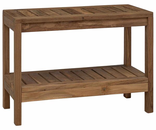 Koupelnová Boční Stolek s úložištěm Přírodní 60 x 30 x 45 cm