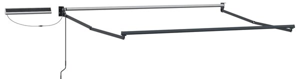 Elektrický skládací rám markýzy Antracit 2,5 x 2 m Ocel