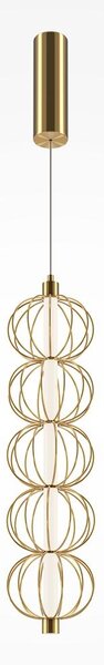 Maytoni Závěsné LED svítidlo GOLDEN CAGE, 17W, Ø 13,9 cm, CRI80