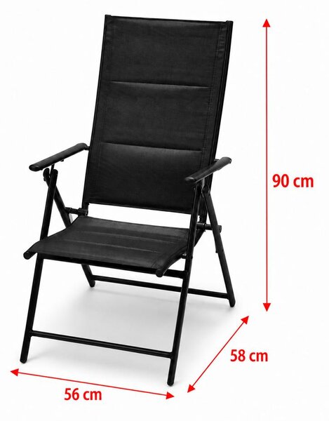 Set 4ks zahradních polohovacích židlí AVENBERG TONY