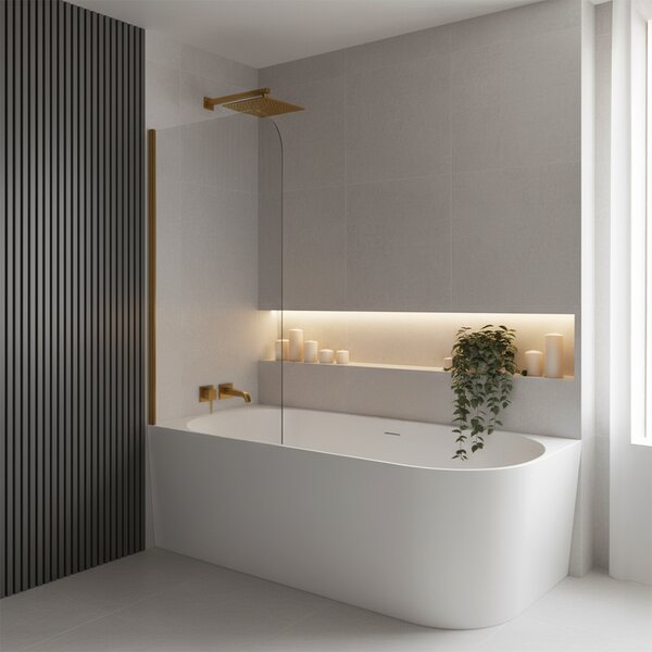 Rea Bellanto Slim, rohová akrylátová vana 1700x790x580 mm, levá, bílá, REA-W0131