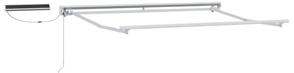 Elektrický skládací rám markýzy Bílý 3,5 x 2 m Ocel