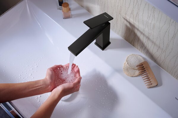Hansgrohe Tecturis E umyvadlová baterie stojící černá 73012670