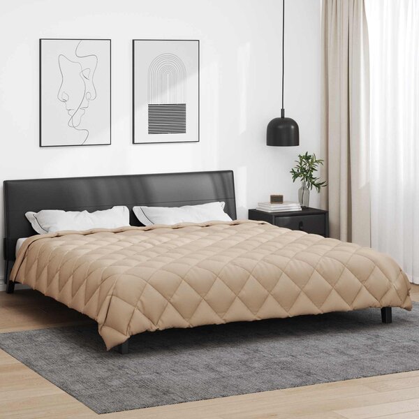 Zimní přikrývka 220 x 240 cm 450 gsm Taupe