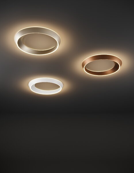 Lodes Designové LED stropní svítidlo Tidal Ø 75 cm, 1x46W Barva: Matná bílá, Teplota světla: 2700K - teplá bílá