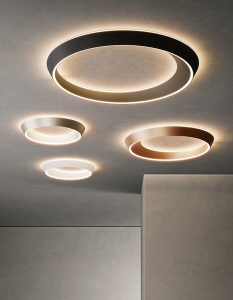 Lodes Designové LED stropní svítidlo Tidal Ø 75 cm, 1x46W Barva: Matná bílá, Teplota světla: 2700K - teplá bílá