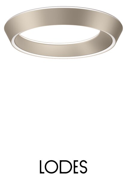Lodes Designové LED stropní svítidlo Tidal, Ø 45 cm, 1x27W Barva: Matná champagne, Teplota světla: 2700K - teplá bílá