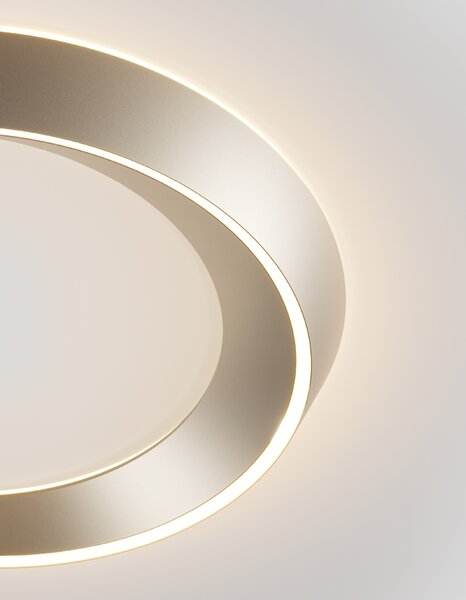 Lodes Designové LED stropní svítidlo Tidal Ø 75 cm, 1x46W Barva: Matná bílá, Teplota světla: 2700K - teplá bílá