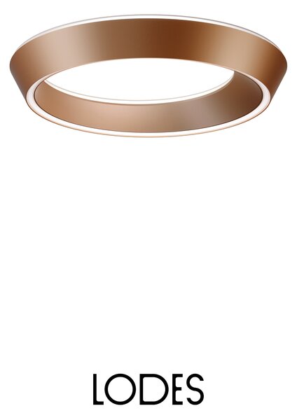 Lodes Designové LED stropní svítidlo Tidal, Ø 45 cm, 1x27W Barva: Matná champagne, Teplota světla: 2700K - teplá bílá