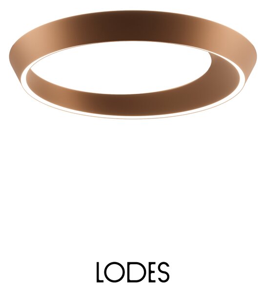 Lodes Designové LED stropní svítidlo Tidal, Ø 60 cm, 1x37W Barva: Matná champagne, Teplota světla: 2700K - teplá bílá