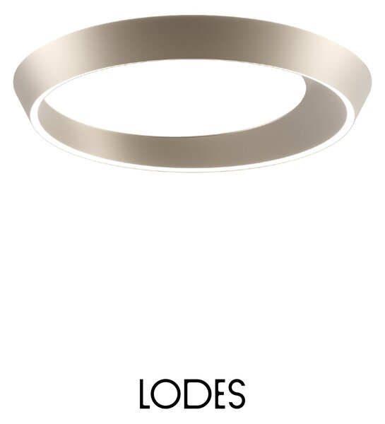 Lodes Designové LED stropní svítidlo Tidal, Ø 60 cm, 1x37W Barva: Matná champagne, Teplota světla: 2700K - teplá bílá