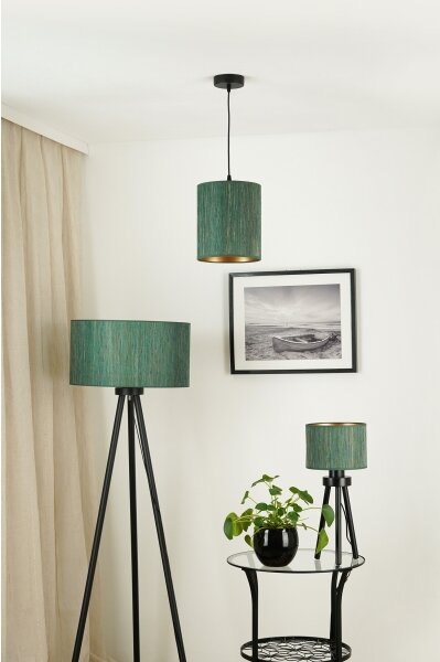 Brilagi - Lustr na lanku BOSTON ROLLER 1xE27/15W/230V pr. 21 cm zelená/zlatá