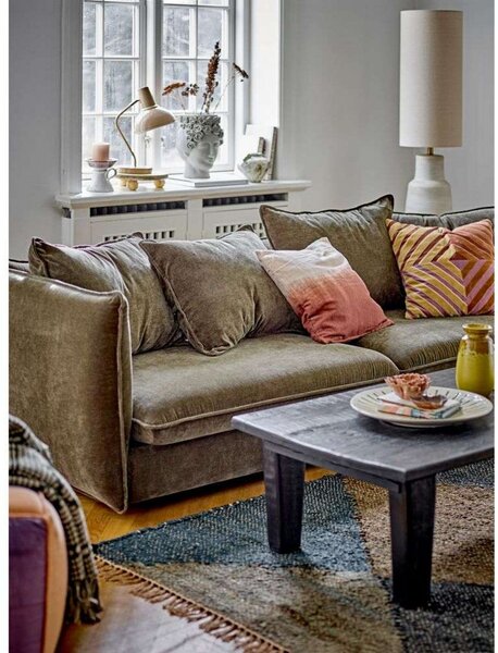 Stojací Lampa Bloomingville, Bílá, Obývací pokoj, Tkanina / Textil