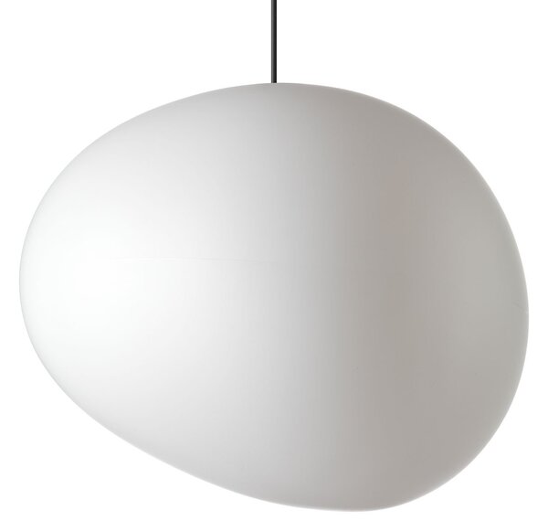 Závěsná svítidlo Foscarini, Gregg media, stmívatelné, Bílá, Obývací pokoj, Sklo, Design