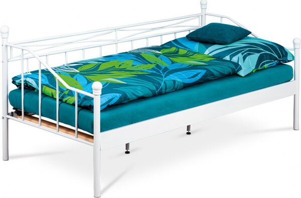 Autronic Kovová postel BED-1905 WT, 90x200, bílá