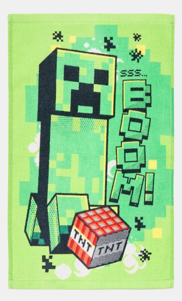Sinsay - Bavlněný ručník Minecraft - zelená