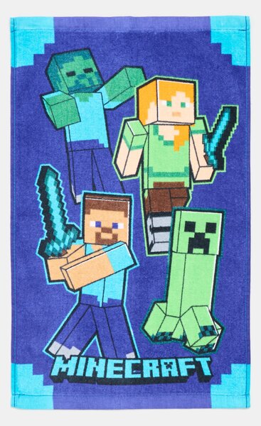 Sinsay - Bavlněný ručník Minecraft - modrá