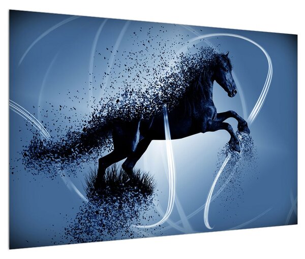 Moderní obraz koně (90x60 cm)