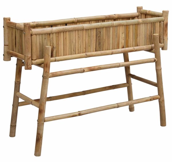 Zahradní květináč s držákem Přírodní 100 x 38 x 74 cm Bambus