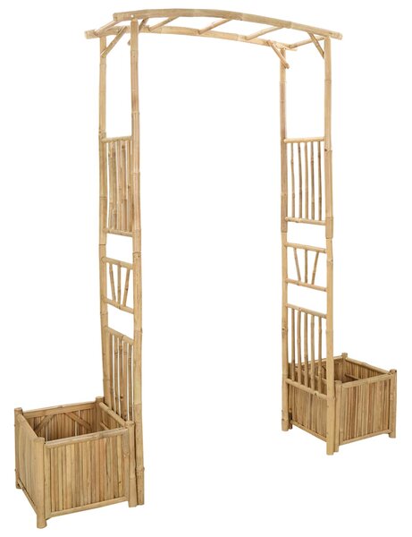Zahradní oblouk Přírodní 177 x 40 x 205 cm Bambus