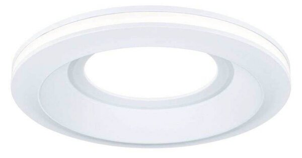 Paulmann LED podhledové svítidlo Sormus, bílé, Ø 10 cm, IP65, sada 3 ks, Bílá / opál, Koupelna, Plast, Moderní, Podhledové stropní svítidlo