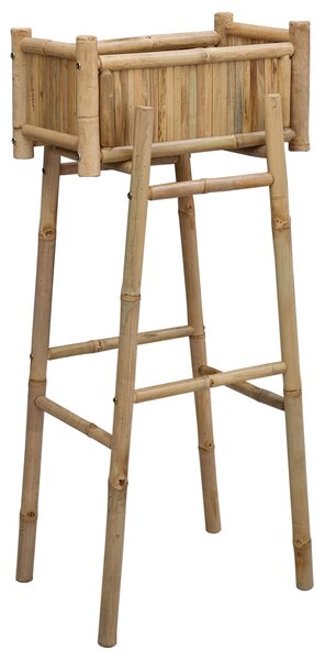 Zahradní květináč s držákem Přírodní 50 x 38 x 114 cm Bambus